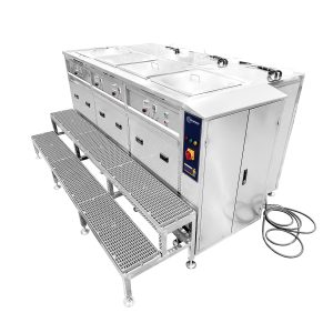 Máy làm sạch siêu âm UltraTech bốn bể công nghiệp UTS-TH61L